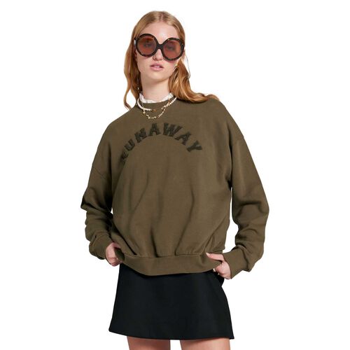 Karen Walker Runaway College Organic Cotton Crewneck Sweatshirt